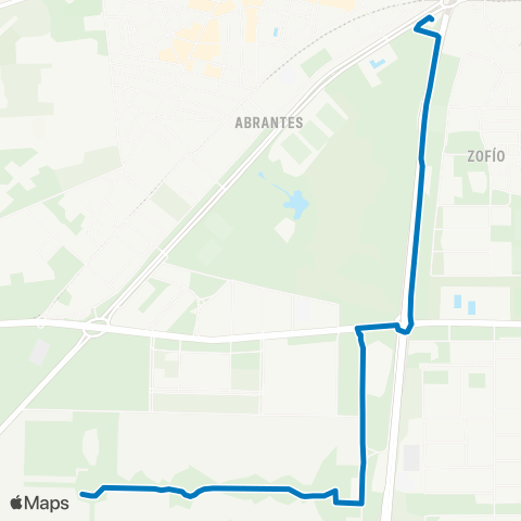 EMT Plaza Eliptica - Cementerio Sur map