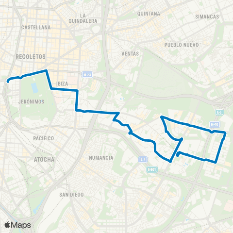 EMT Plaza de Cibeles - Pavones map