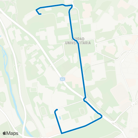 EMT Avenida de Seneca - Paraninfo map