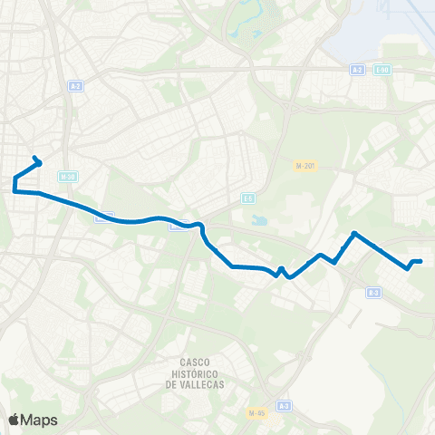 EMT Manuel Becerra - el Cañaveral map