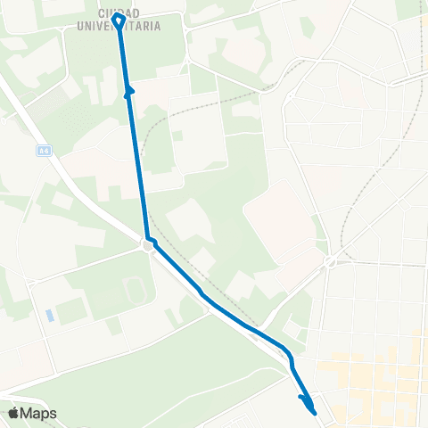 EMT Moncloa - Cantarranas map