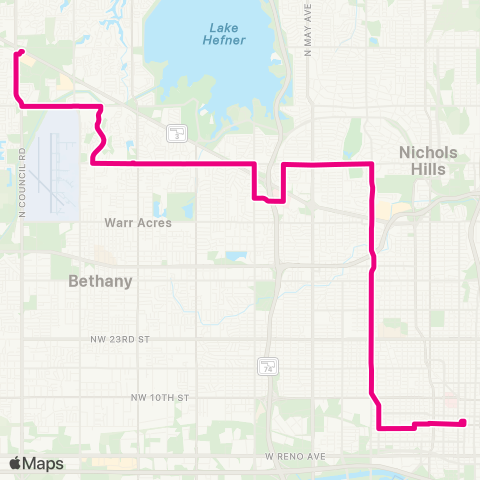 EMBARK N Penn / NW 63rd map