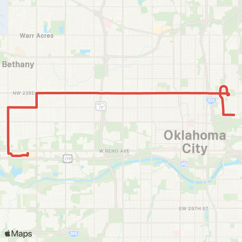 EMBARK 23rd St Crosstown map