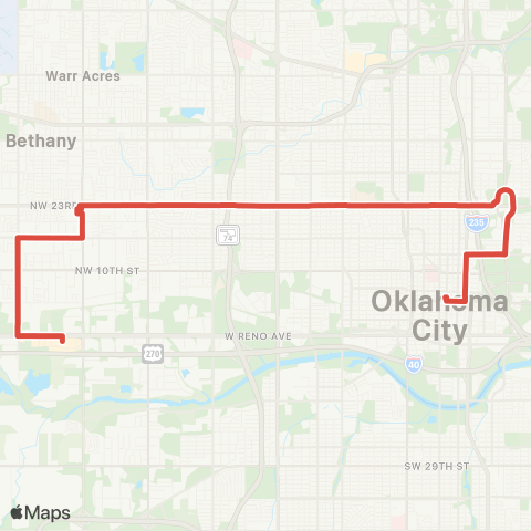 EMBARK 23 Crosstown Night map
