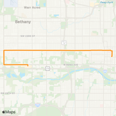 EMBARK N 10 St Crosstown map