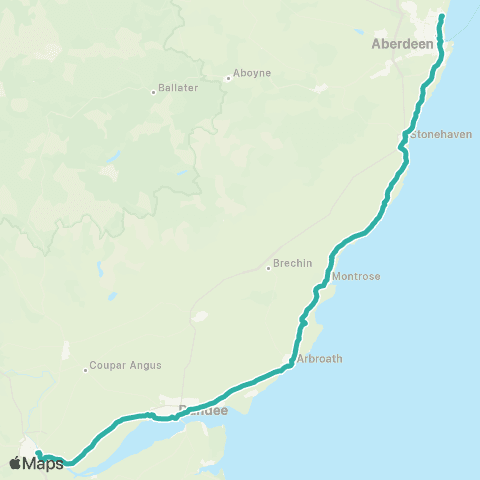 Ember Between Aberdeen and Perth map