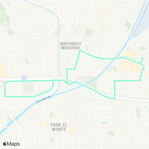 El Monte Transit Flair map