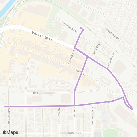 El Monte Transit Civic map
