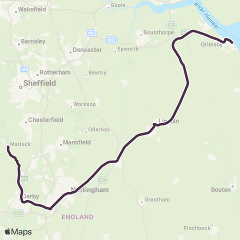 East Midlands East Midlands map