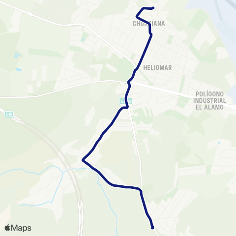 EMT CIRCULAR 8 - Churriana map