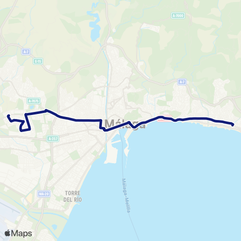 EMT El Palo - Colonia Santa Inés - Clínico map