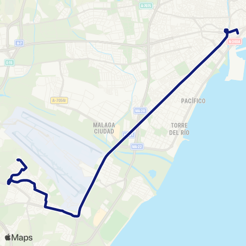 EMT Alameda Principal - Churriana por C / Maestro Vert map