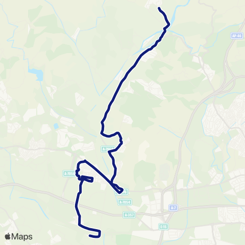 EMT Santa Águeda - Campanillas - Bda. Los Nuñez map