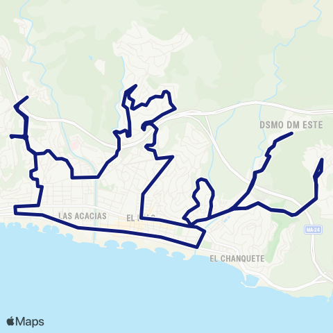 EMT Jarazmín - El Palo - Jarazmín map