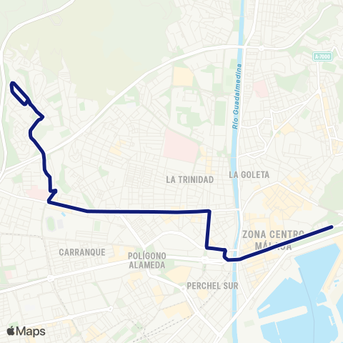 EMT Paseo del Parque - Granja Suárez - San Alberto map