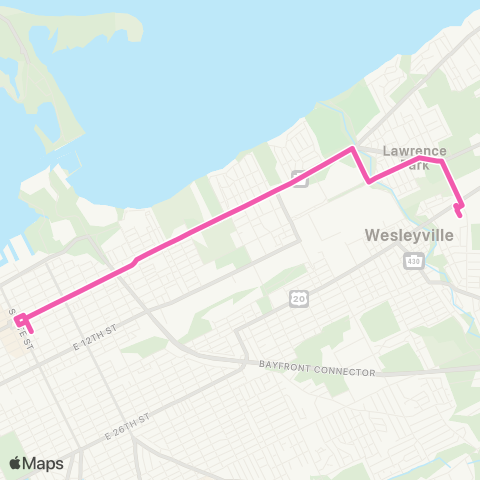 The 'e' Lawrence Park map