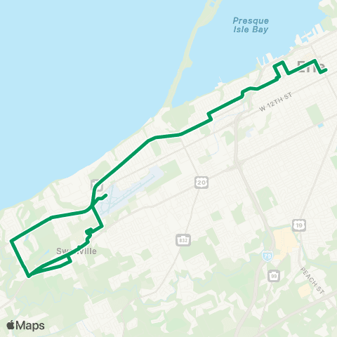 The 'e' Westlake map