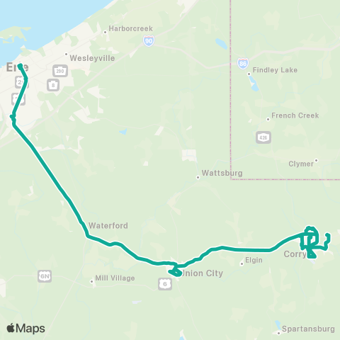 The 'e' Corry Loop map