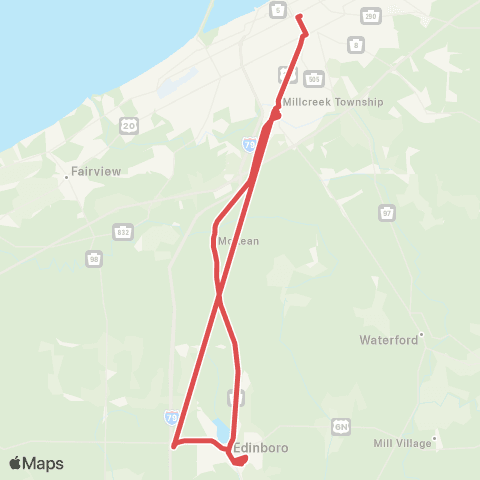 The 'e' Pennwest-E1 map