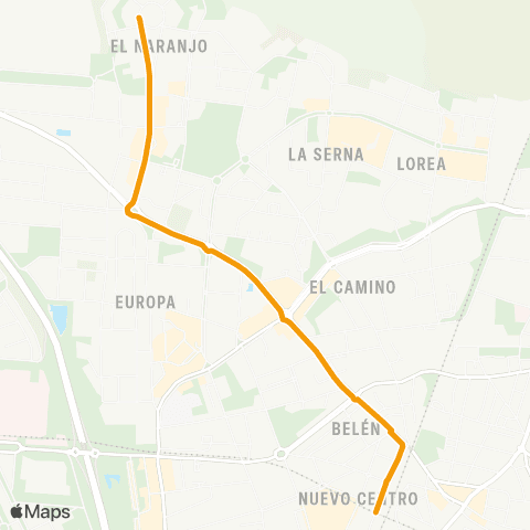 EMTF Directo Tren map
