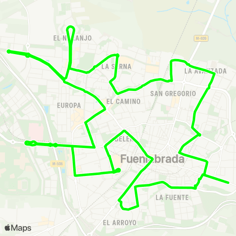 EMTF Circular Verde map