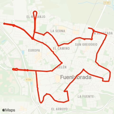 EMTF Circular Roja map