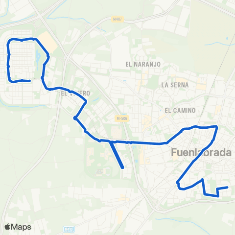 EMTF Loranca - la Fuente map