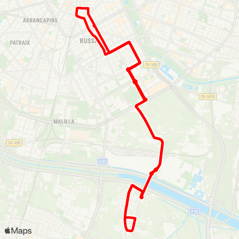 EMT Estació del Nord - Castellar map