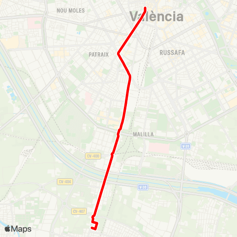 EMT La Torre - Mercat Central map