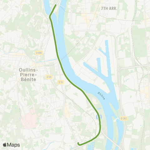 En covoit' Mornant, Montagny / Lyon Confluence map