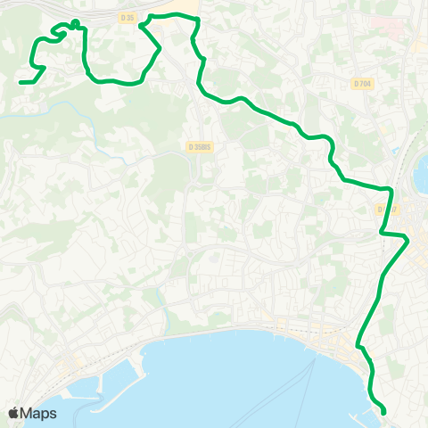 Envibus Port Gallice - Juan-les-Pins - Chapelle des Combes - ZAC des Terriers - Apollinaire Desnos map