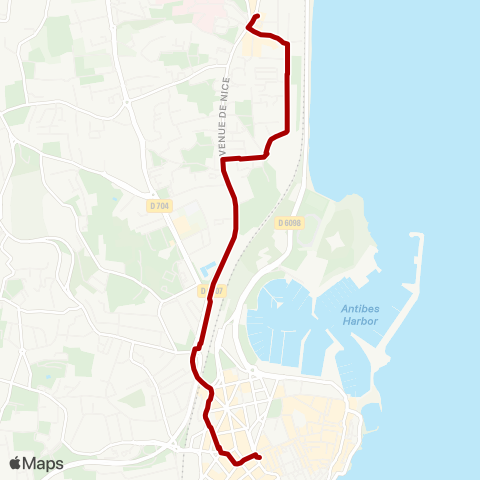 Envibus Pl. Guynemer - Val Claret - La Fontonne map