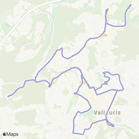 Envibus Navette de Vallauris map