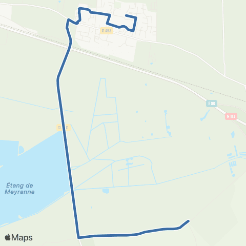 Envia - Lignes scolaires Raphèle Interne map