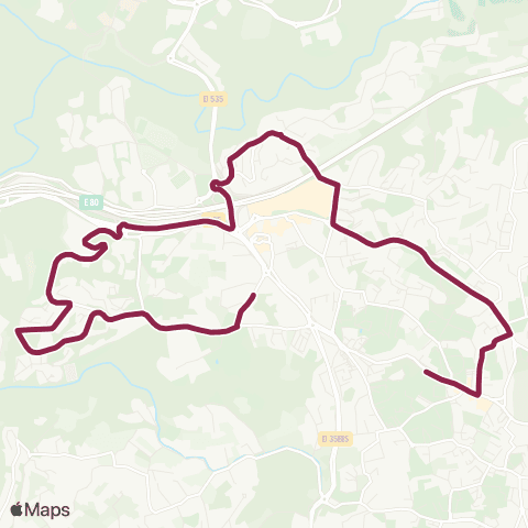 Envibus - Scolaire Ligne 13s map