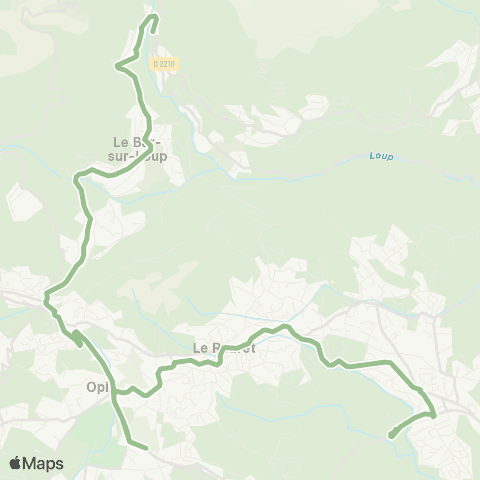 Envibus - Scolaire Ligne 17s map