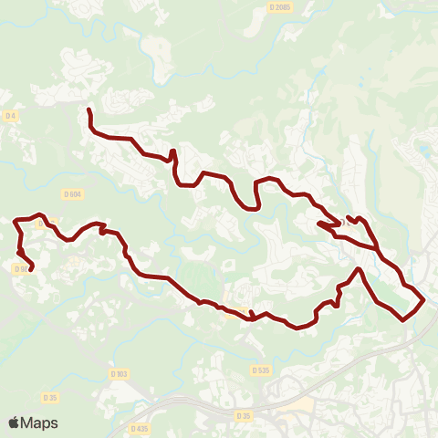Envibus - Scolaire Ligne 18s map