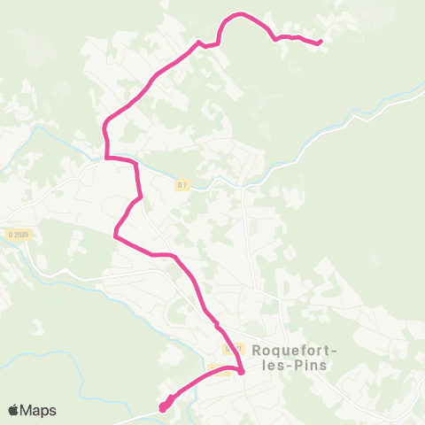 Envibus - Scolaire Ligne 20s map