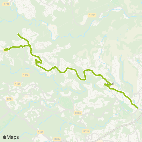 Envibus - Scolaire Ligne 8s map