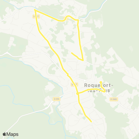 Envibus - Scolaire Ligne Canard jaune map