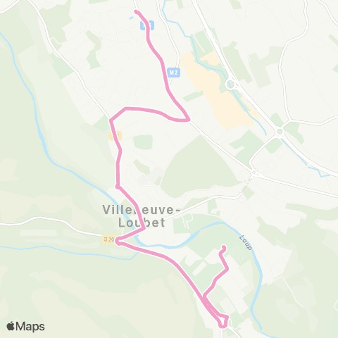 Envibus - Scolaire Ligne Coq rose map