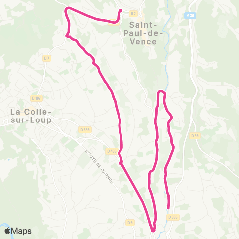 Envibus - Scolaire Ligne Flamant rose map