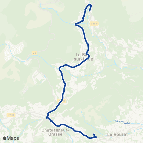 Envibus - Scolaire Ligne 1s map