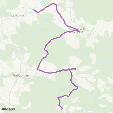 Envibus - Scolaire Ligne 26s map