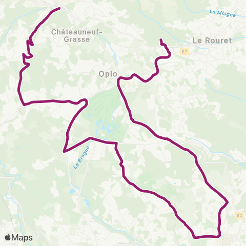 Envibus - Scolaire Ligne 3s map