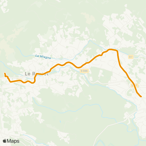 Envibus - Scolaire Ligne 4s map