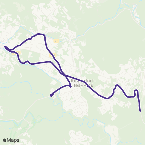 Envibus - Scolaire Ligne 5s map
