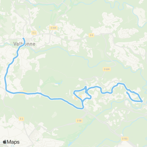 Envibus - Scolaire Ligne 6s map