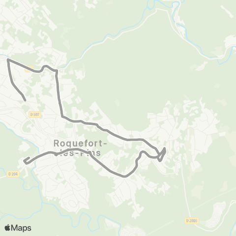 Envibus - Scolaire Ligne Loup gris map