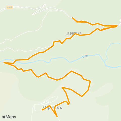 Envibus - Scolaire Ligne Marmotte orange map